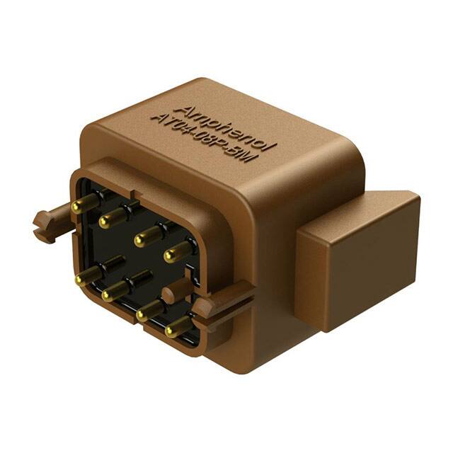 AT04-08PD-BM02 Amphenol Sine Systems Corp  Embases à broches mâles